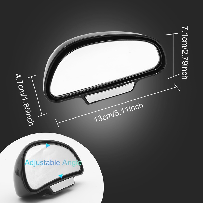 jose2015 1pcs Blind Spot Mirrors for Cars RIGHT，Universal Adjustable HD