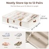 StorageWorks Shoe Organizer Under Bed for Closet, 2-Pack Ultra-thick Fabric