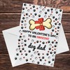 RED OCEAN Funny Valentines Day Card For Dog Dad, Best