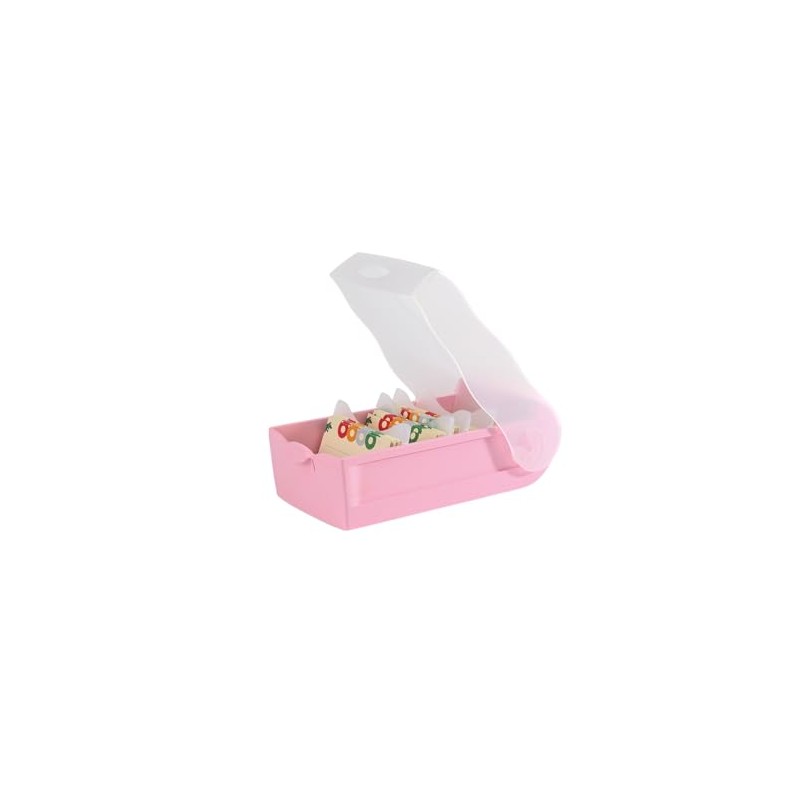 HAN Croco flashcard box, easy to learn vocabulary with 5-compartment