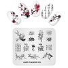 KADS Nail Art Stamp Plate Flower Series Nail stamping plate