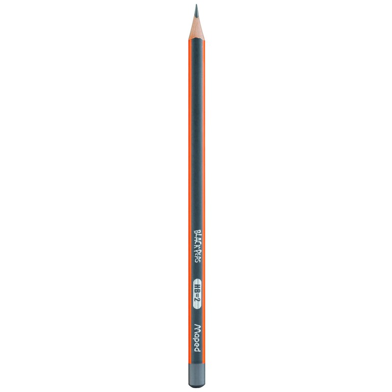 Maped Black Peps Triangular Graphite Pencils - HB - Pack