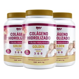 Colágeno Hidrolizado Golden En Polvo 3 Pack