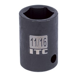 ITC 1/2-Inch Drive, 24mm, Regular, 6 Point, Metric Impact Socket, 26324