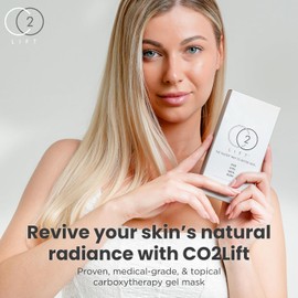 CO2Lift Tratamiento Simple En Gel Carboxi Mascarilla Facial Tratamiento Debajo De Los Ojos Para Ojos Hinchados Y Ojeras Apretar E Iluminar La Cara Y El Área De Los Ojos Hidr