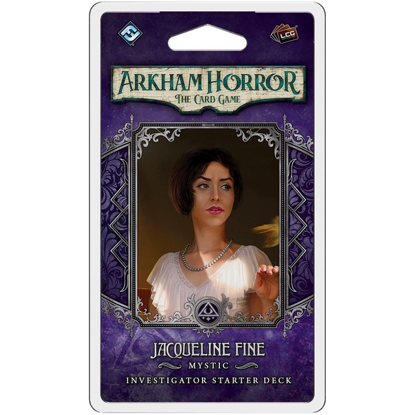 Fantasy Flight Games Arkham Horror The Card Game Jacqueline Fine Starter Deck | Horror Game | Mystery Game | Cooperative Card Game | Ages 14+ | 1-2 Players | Average Playtime 1-2 Hours | Made