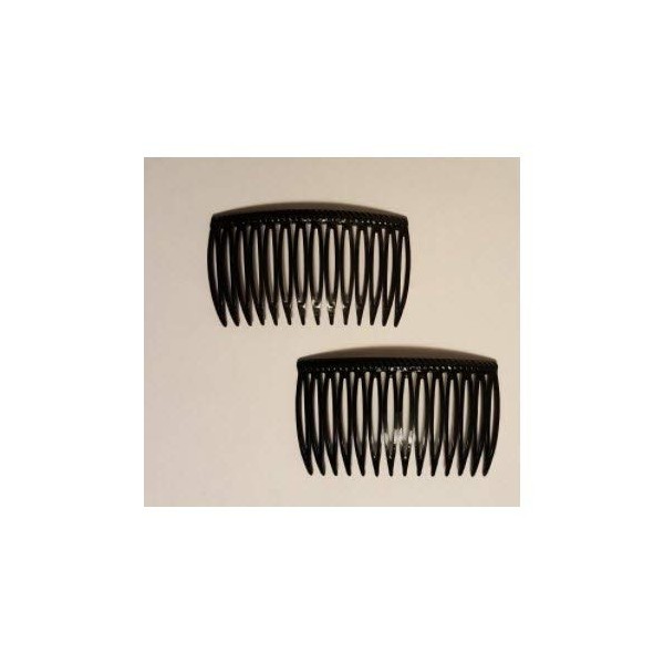 Good Hair Days The Original Grip-Tuth Hair Combs, Set of 2, 40815 Black 2 3/4" Wide