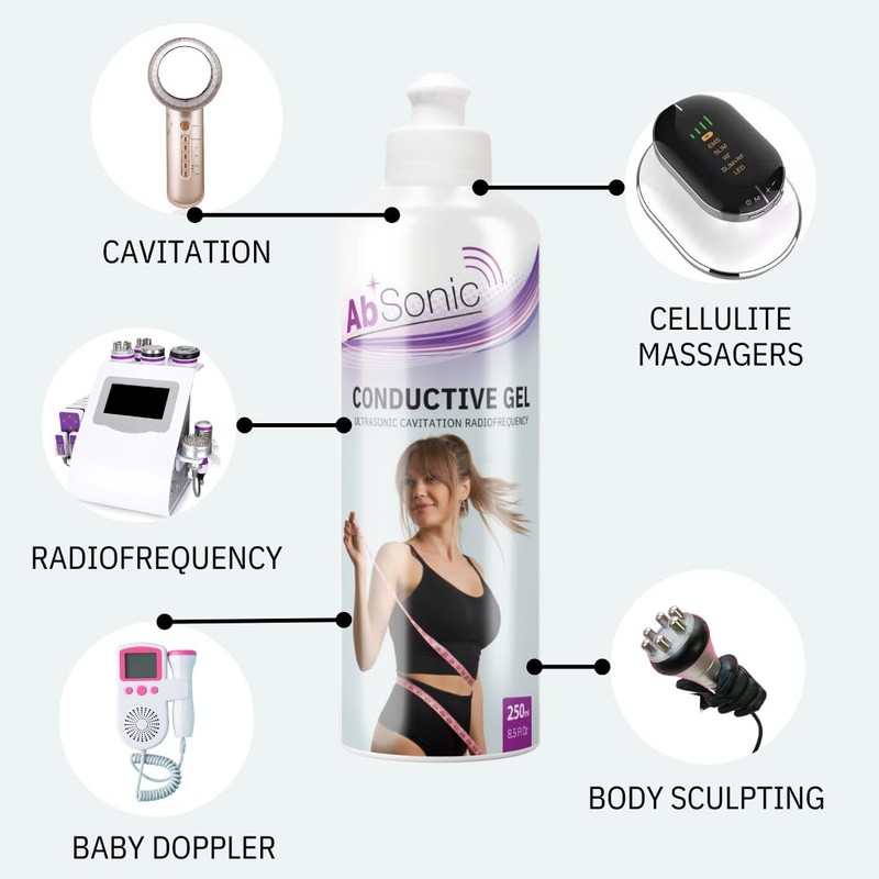 Absonic Absonic Conductive Gel for Body Devices: Cavitation, Radiofrequency, Body