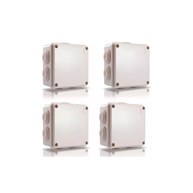 Pack 4 Cajas Estancas Ip55 Para Exterior Cctv Ens-pcb1010