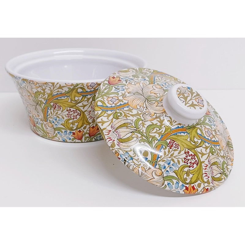 Rainbow Decors William Morris Golden Lily Casserole with Lid 500
