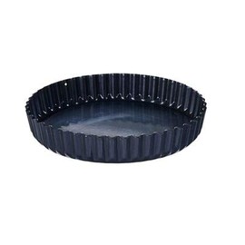 23cm Enamel Base Loose-Based Round Tart Tin