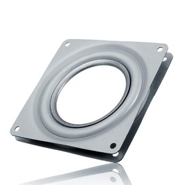 Odowalker Square 6 Inches Lazy Susans Turntable Bearings Lazy Susan Base Swivel Zinc Plate 5/16" Thick 500LB Capacity (1 Piece 6 inches)