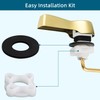 Hygie Rinse Toilet Tank Lever, Brushed Gold - Universal, Durable