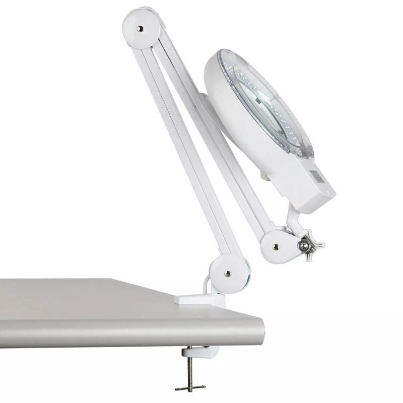 AmScope 2.25X Magnification 5" Diameter Lens 90 LED Desk Clamp