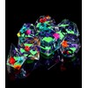 SIQUK 7 Pieces Liquid Core Dice Luminous Dice Glow Dice