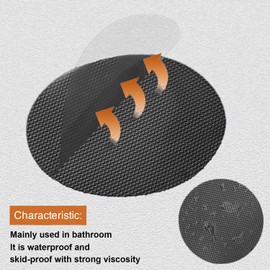 Secopad Non-Slip Bathtub Stickers, 24 PCS Safety Bathroom Tubs Showers Treads Adhesive Decals Scraper (Black)