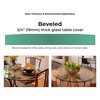 24" Inch Round Glass Table Top 3/4" Thick Tempered Beveled