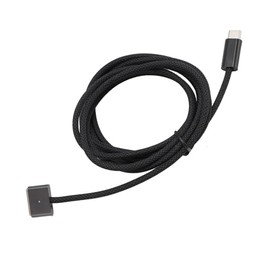 Cable de Carga Tipo C a Magnético 3, Tejido de Aluminio para Computadora Portátil M1 MAX M2, Carga Rápida de 140 W, Compatible con Pro Air 2022 de 6,6 Pies