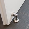 Stoppwerk Stainless Steel Magnetic Door Stopper with Mounting Material for