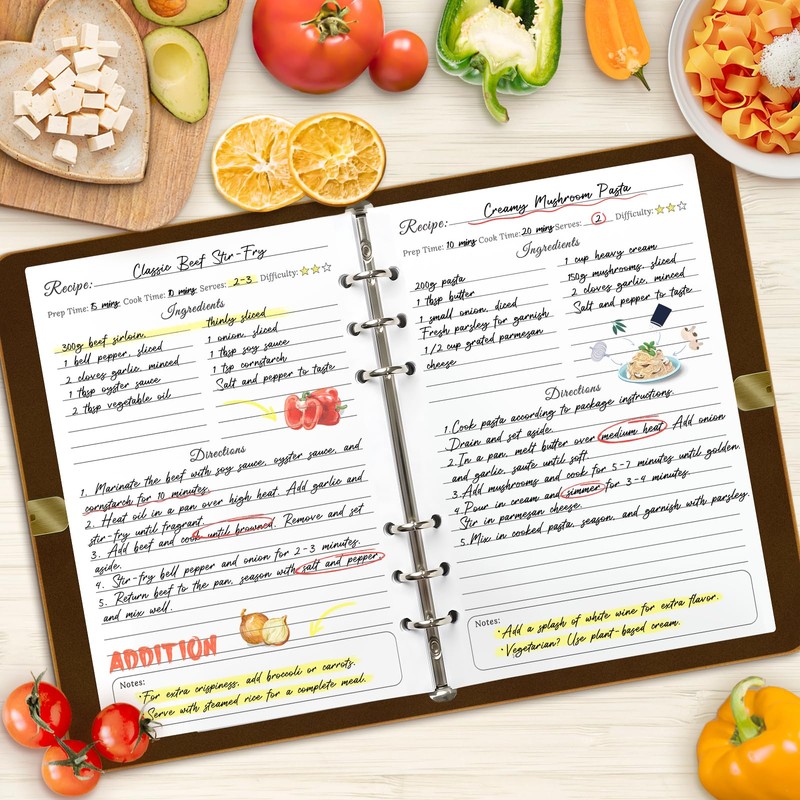 Recipe Book to Write In Your Own Recipes, A5 Blank