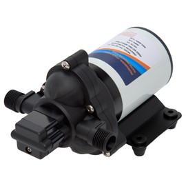 2.5GPM 12 Volt Sprayer Pump, Soft Wash Pump, 60PSI, 8 Amps, Chemical and Corrosion Resistant, Compatible with Roundup, Pressure Switch and Self-Priming for Agricultural Spraying, Soft Wash System