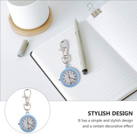 Gatuida 2 Pcs Stylish Quartz Keychain Clip Nurse Watch Pendant for Friends Family