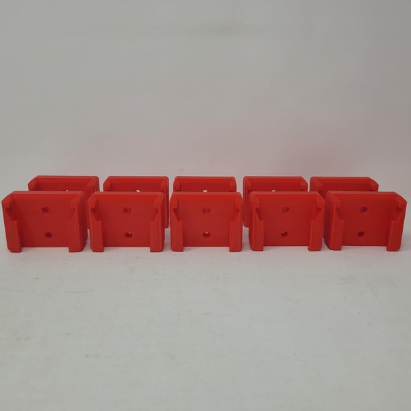Fits Milwaukee M18 Battery Holder Mount Red 10 Organizers