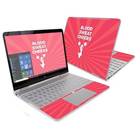 MightySkins Skin Compatible with HP Spectre x360 13" (2016) – Blood Sweat Cheers | Protective, Durable, and Unique Vinyl Decal wrap Cover | Easy to Apply, Remove, and Change Styles | Made in The USA