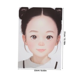 Tofficu Face Painting Stencils Makeup Practice Board Reusable Templates A4 Size Perfect for Boys and Girls Adults