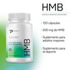 HMB Ácido Beta-Hidroxi Beta-Metilbutírico 120 cápsulas de 500 mg c/u