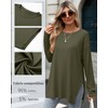 Huukeay 3 Pack Oversized Long Sleeve Shirts for Women Cotton
