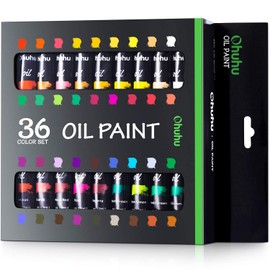 Oil Paints Set, Ohuhu 36 Oil-Based Colors Artists Paints Oil Painting Set, 12mlx36 Tubes Back to School Art Supply Gifts Idea for Kids, Child, Art Beginner, Art Class, Art Gift for Kids