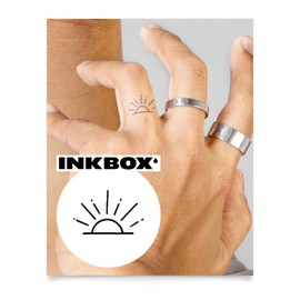 Inkbox Temporary Tattoos, Semi-Permanent Tattoo, One Premium Easy Long Lasting, Waterproof Temp Tattoo with For Now Ink - Lasts 1-2 Weeks, Aloha, 1 x 1 Inch