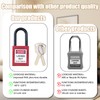 Pack of 10 Lockout Padlock, 38 mm Nylon Security Padlock