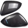 Unbranded Carbon Fiber Black Side Mirror Cover Cap for VW