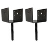 U Shaped 6x6 Deck Post Concrete Anchor Spike, Fence Post