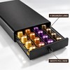 40-Pod Coffee Capsule Storage Drawer for Nespresso OriginalLine, Metal Countertop