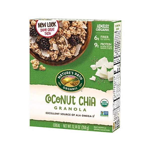 Natureâs Path Coconut Chia Granola, Healthy, Organic, 12.34-Ounce Box (Pack of 12)