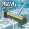 17.5 Inch Pool Brush Head, 7-Row Nylon Bristles with Rounded