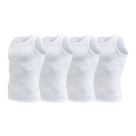 Aeropostale Mens 4 Pack Contour Fit Mens A-Shirt Tank top (Medium, White)