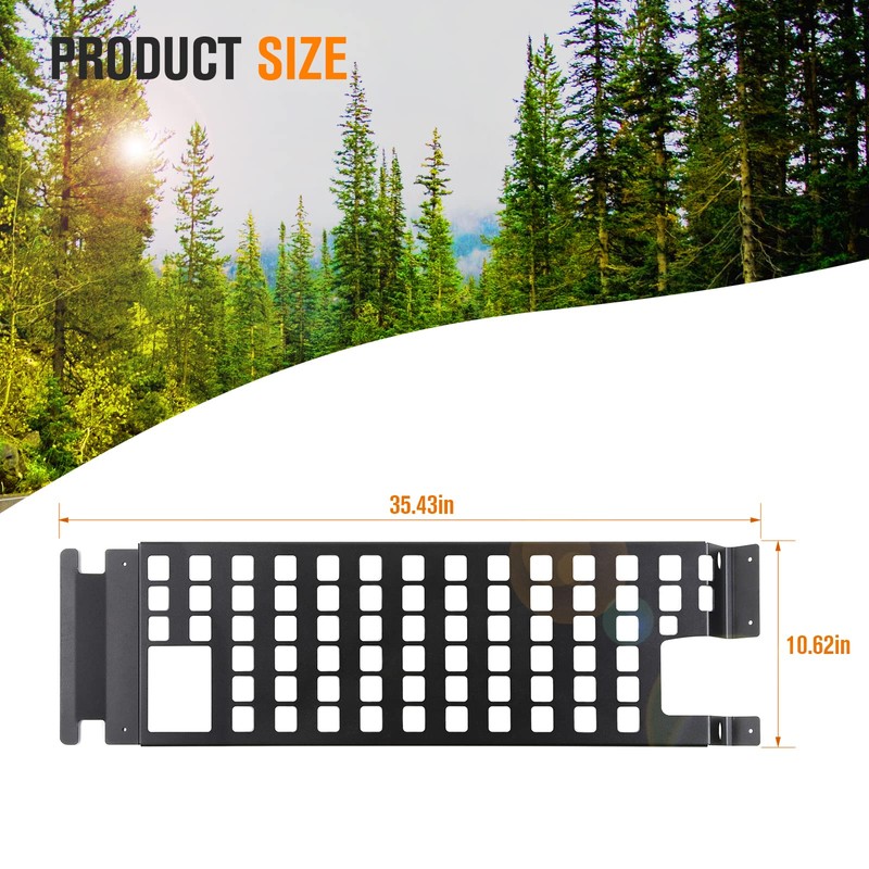 JeCar for JK Roof Rack Hard Top Molle Panel Storage