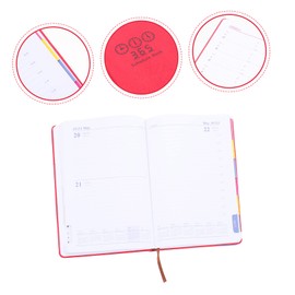 Operitacx 2023 Plan Book Teacher Planner Weekly Planner 2023 Planning Diary School Planner Office Supplies Planner Calendar Daily Planner Hourly Planner Journal Agenda Notebook Day Red Paper