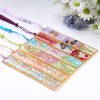 LET'S RESIN 12pcs Bookmark Bezels for Resin with Tassels, UV