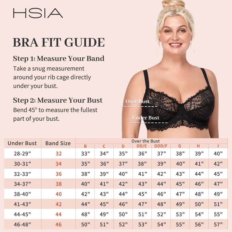 HSIA Minimizer Bra for Women - Plus Size Bra with
