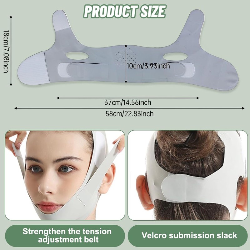 ZKGYUS V Face Masks, Reusable V-Line Mask, Face Slimming Belt