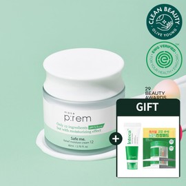 Makepreme (현대Hmall)메이크프렘 세이프미 모이스처 안심크림 80ml (약산성/전성분12개/수분크림) (Hyundai Hmall) Make Prem Safe Me Moisture Cream 80ml (Mildly Acidic/12 Ingredient List/Hydration Cream)