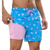 SHEKINI 5" Mens Swim Shorts with Compression Liner 2 in