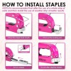 THINKWORK Pink Staple Gun Tool Set 25 Piece Home Tool