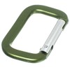 Craft County Unique Aluminum Rectangle Carabiners - Multiple Colors -