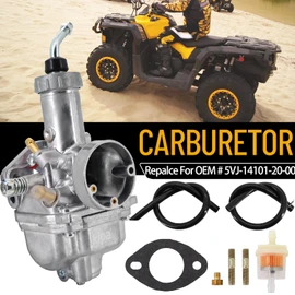 KIPA Carburetor For YAMAHA GRIZZLY 125 YFM125 YFM125G YFM125GH 2004-2013 With Mounting Gasket Fuel Filter OEM # 5VJ-14101-20-00